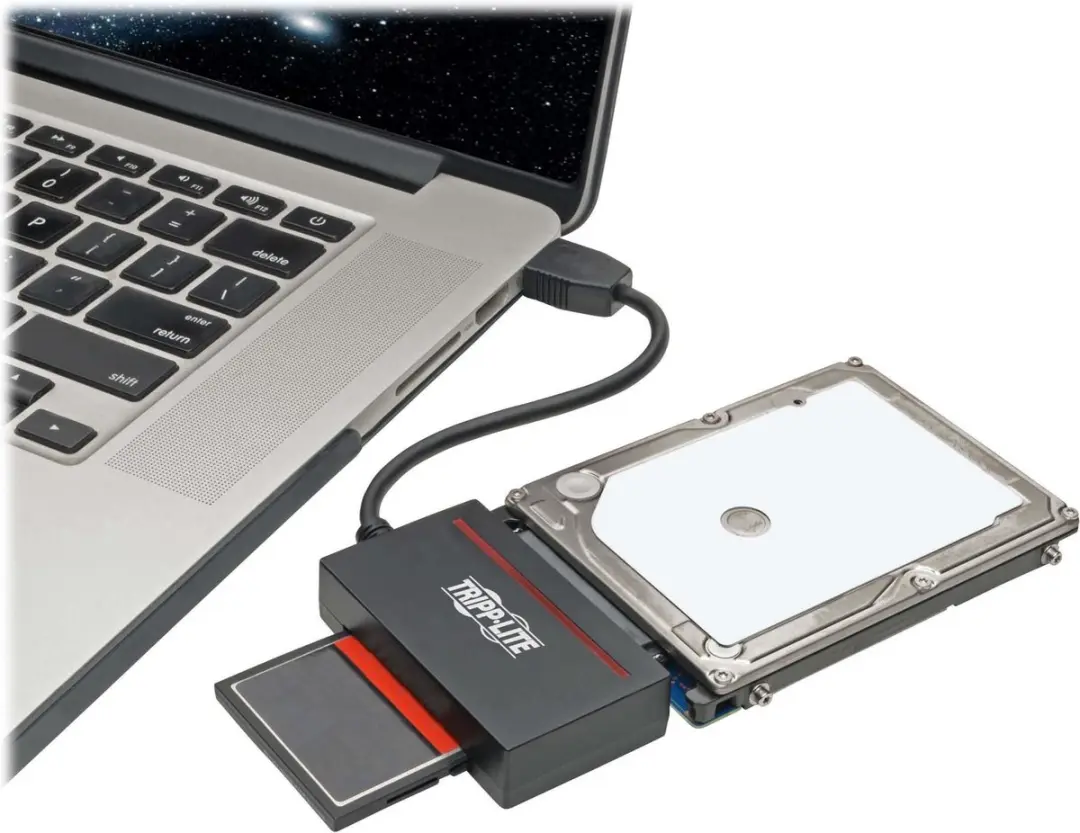 Tripp Lite U338-CF-SATA-5G Geheugenkaartlezer - USB 3.0 - Zwart