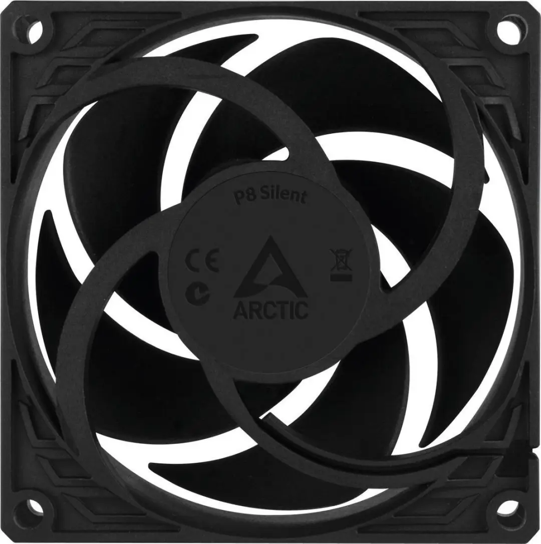 Arctic P8 Silent ACFAN00152A Ventilator 8cm - Zwart