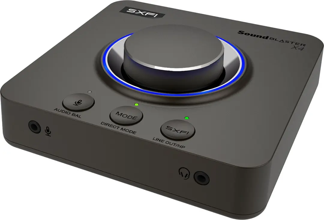 Creative Sound Blaster X4 USB-DAC & Versterker - 7.1 Surround - Zwart