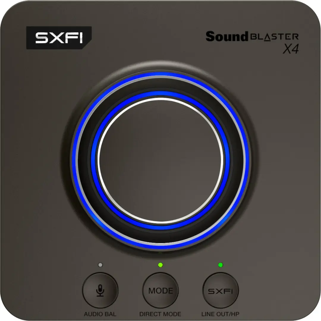 Creative Sound Blaster X4 USB-DAC & Versterker - 7.1 Surround - Zwart