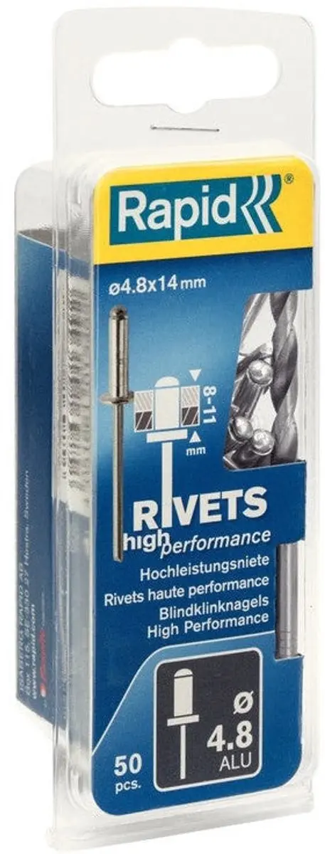 Rapid High Performance Klinknagel 5000389 - Ø4.8 x 14mm - 1 Stuk - afbeelding 6 van 6