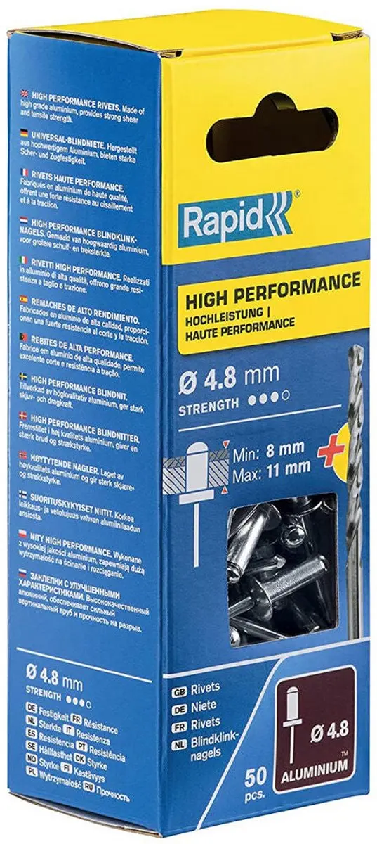 Rapid High Performance Klinknagel 5000389 - Ø4.8 x 14mm - 1 Stuk