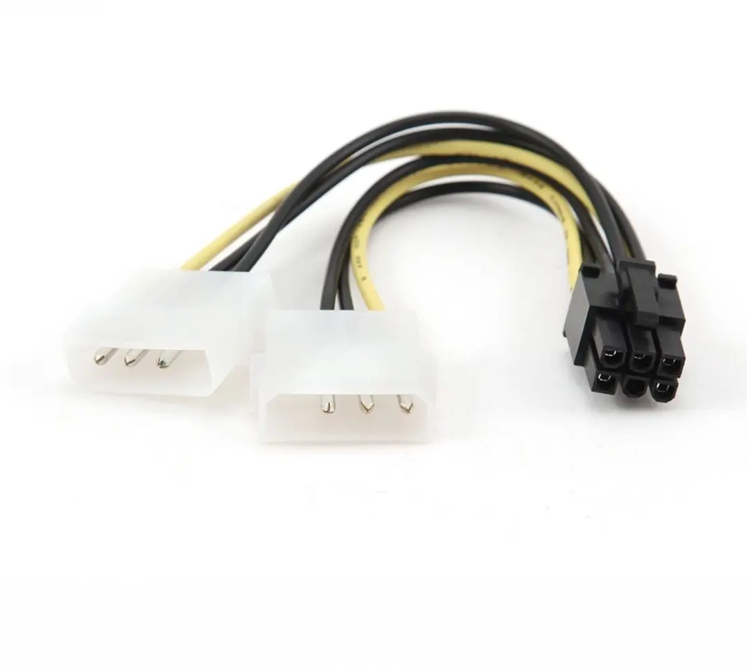 Cablexpert PCIe 6-pins naar 2x Molex 4-pins Adapter
