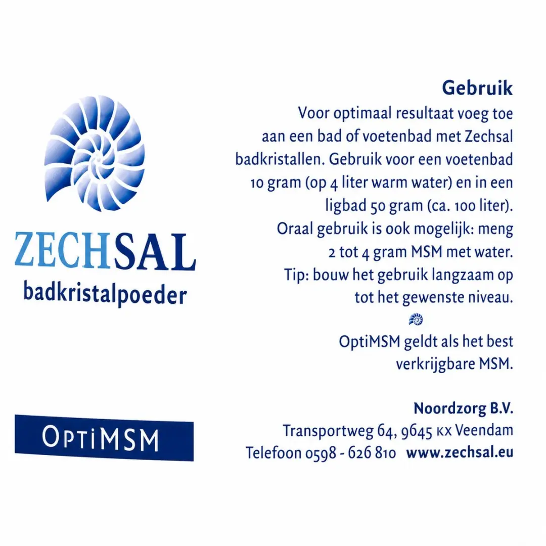 Zechsal OptiMSM 500g Organisch Zwavel