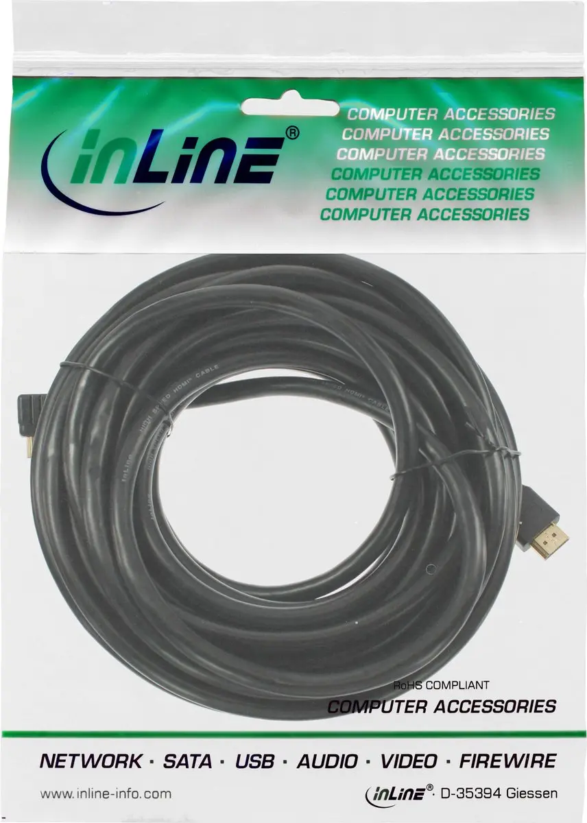 InLine 17455P HDMI Kabel 5m - Type A/Mini Type C - Zwart