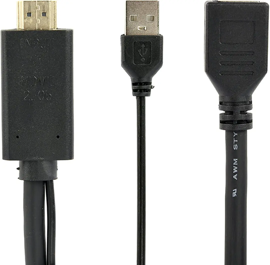 Cablexpert HDMI naar DisplayPort Adapter 4K 60Hz - 0,15m - Zwart
