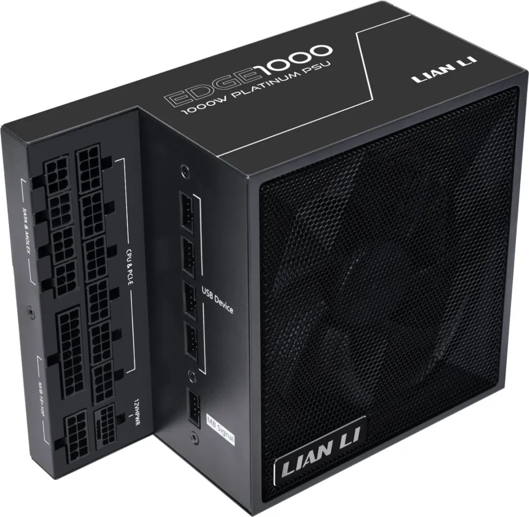 Lian Li EDGE 1000W EG1000 BLACK Voeding - 1000W - Modulair - Zwart