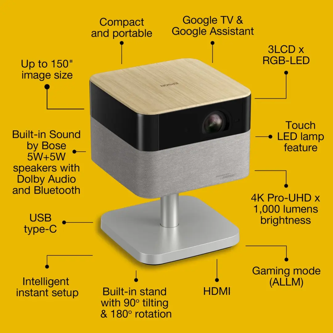 Epson V11HB76640 Projector - Grijs/Zwart