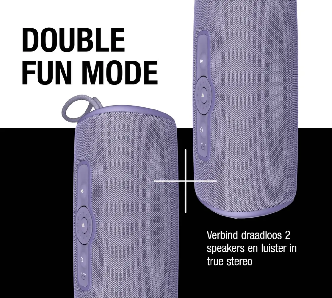 Fresh 'n Rebel Bold M2 Waterdichte Bluetooth Speaker - 24 uur - Dreamy Lilac