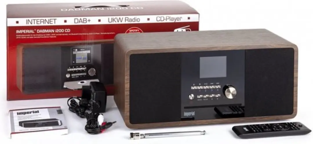 Imperial DABMAN i200 CD DAB+/FM/Internetradio - Hout - afbeelding 6 van 6