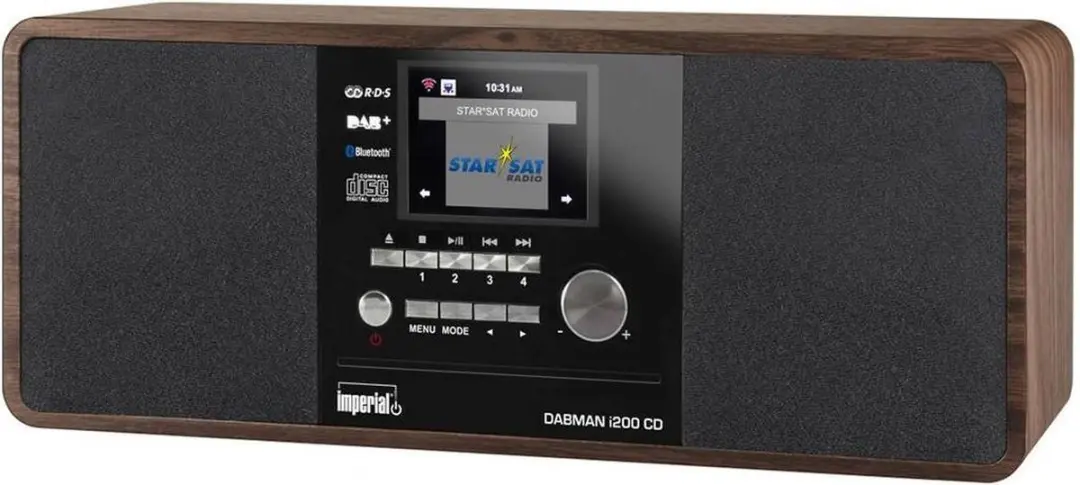 Imperial DABMAN i200 CD DAB+/FM/Internetradio - Hout