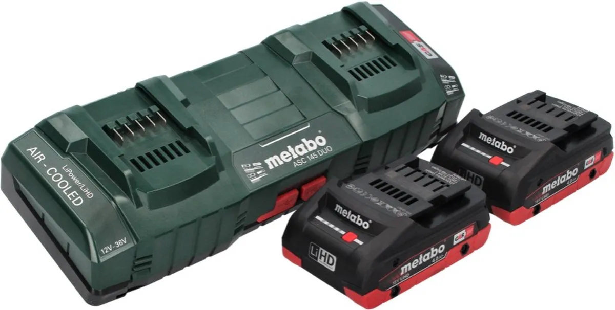 Metabo FSB 36-18 LTX BL 40 Accu-borstelfrees - 2x 4.0Ah accu's