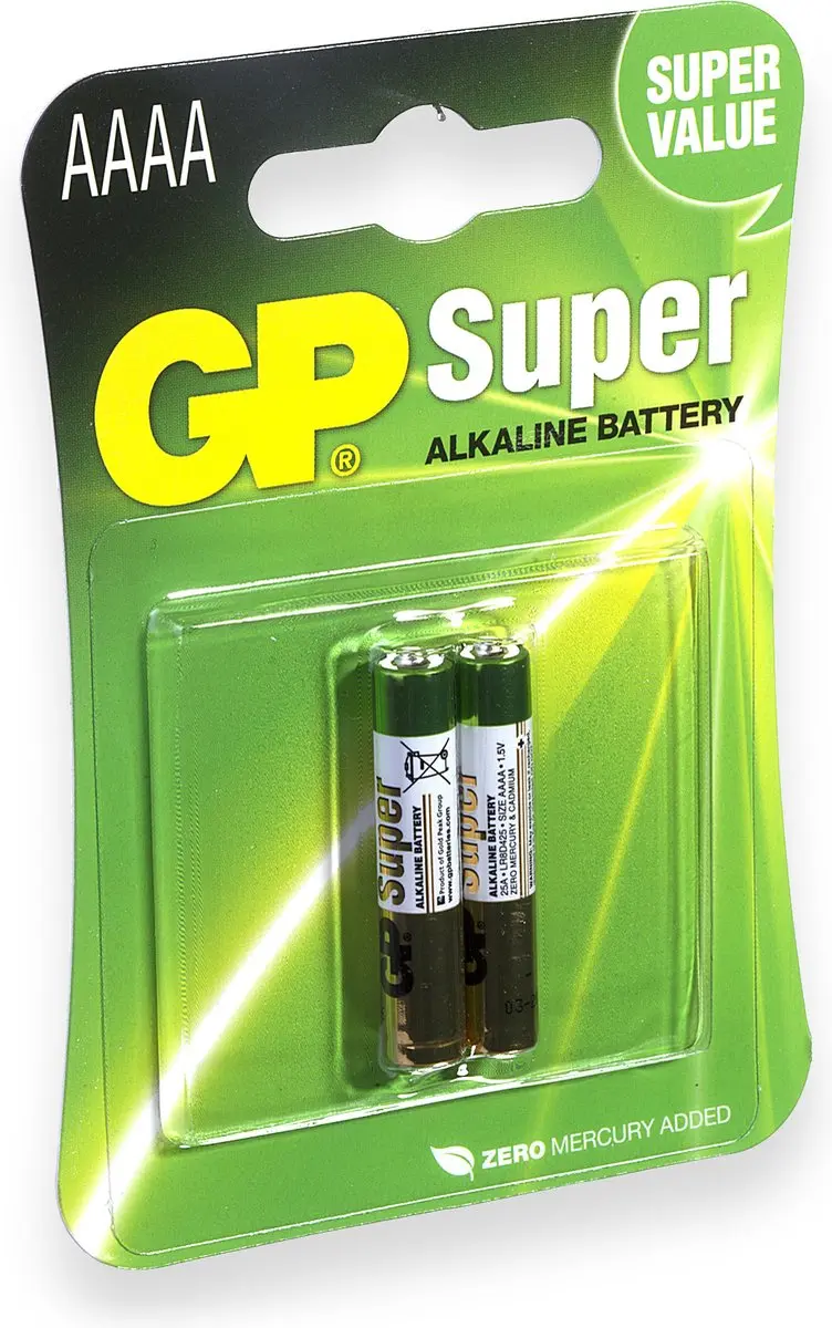 GP Super Alkaline AAAA Batterijen