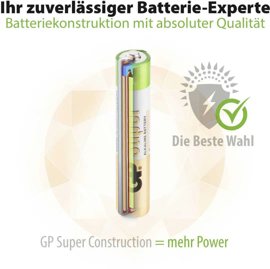 GP Super Alkaline AAAA Batterijen - 2 Stuks
