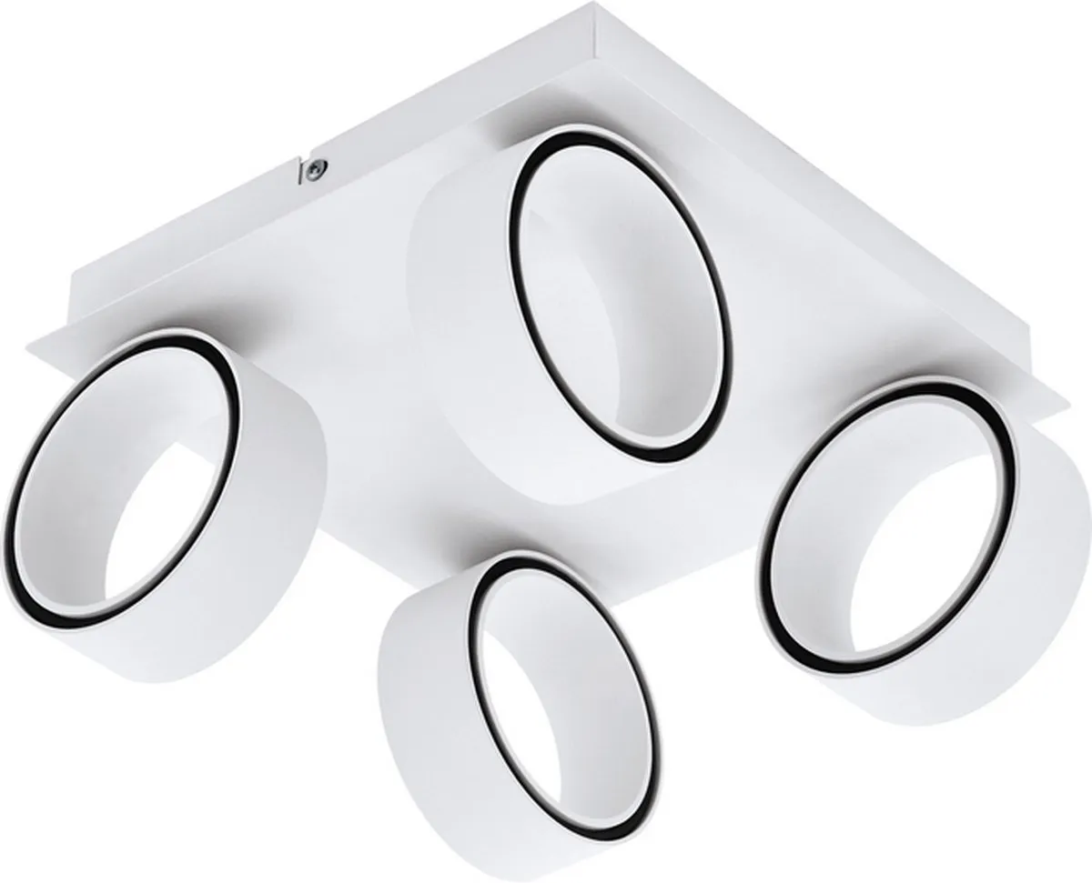 Eglo Albariza Spot 4-Lichts LED - Wit/Chroom