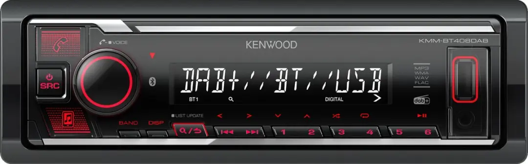 Kenwood KMM-BT408DAB Bluetooth Autoradio