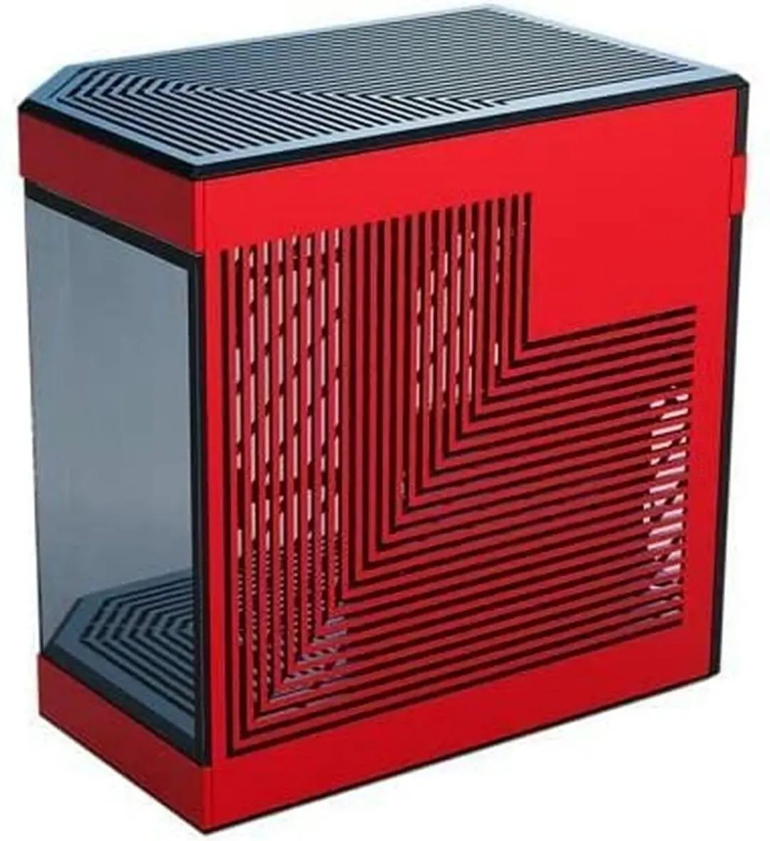 HYTE Y60 ATX Semi-tower - 4x 2.5" 2x 3.5" - Rood/Zwart