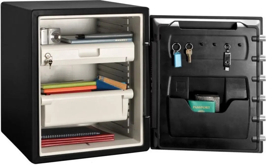 MasterLock Brandwerende Kluis LFW205FYC XXL - 56.5L - Zwart/Grijs - afbeelding 6 van 6