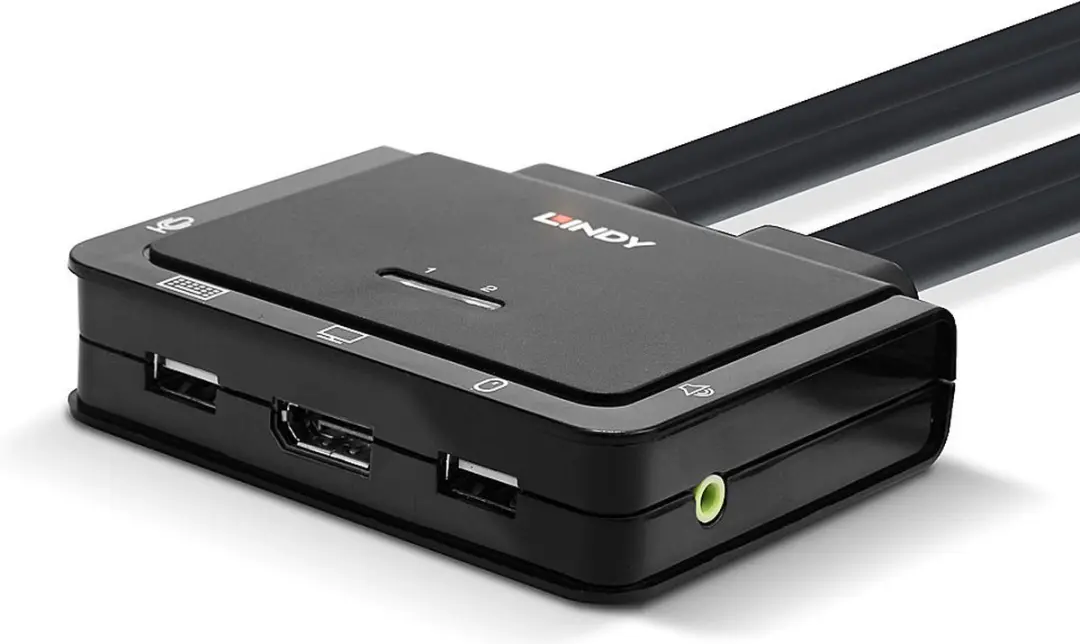 Lindy 42344 KVM-switch DisplayPort - 4K
