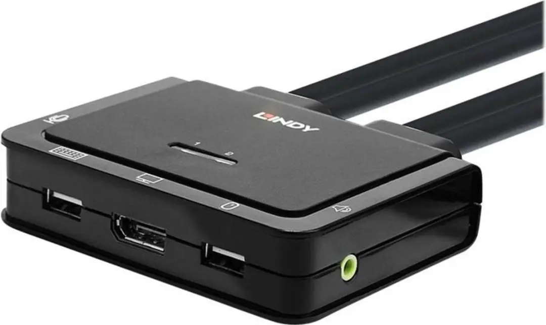 Lindy 42344 KVM-switch DisplayPort - 4K - afbeelding 6 van 6