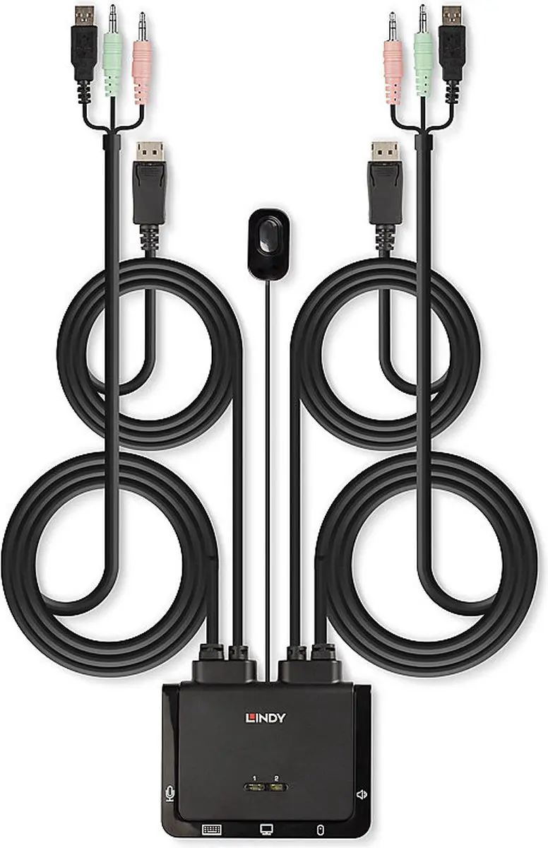 Lindy 42344 KVM-switch DisplayPort - 4K