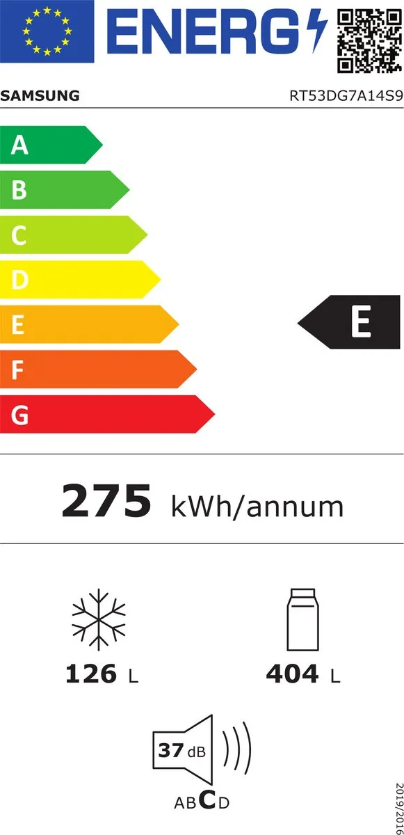 Samsung RT53DG7A14S9 Koel-Vriescombinatie 530L - No Frost - Roestvrijstaal