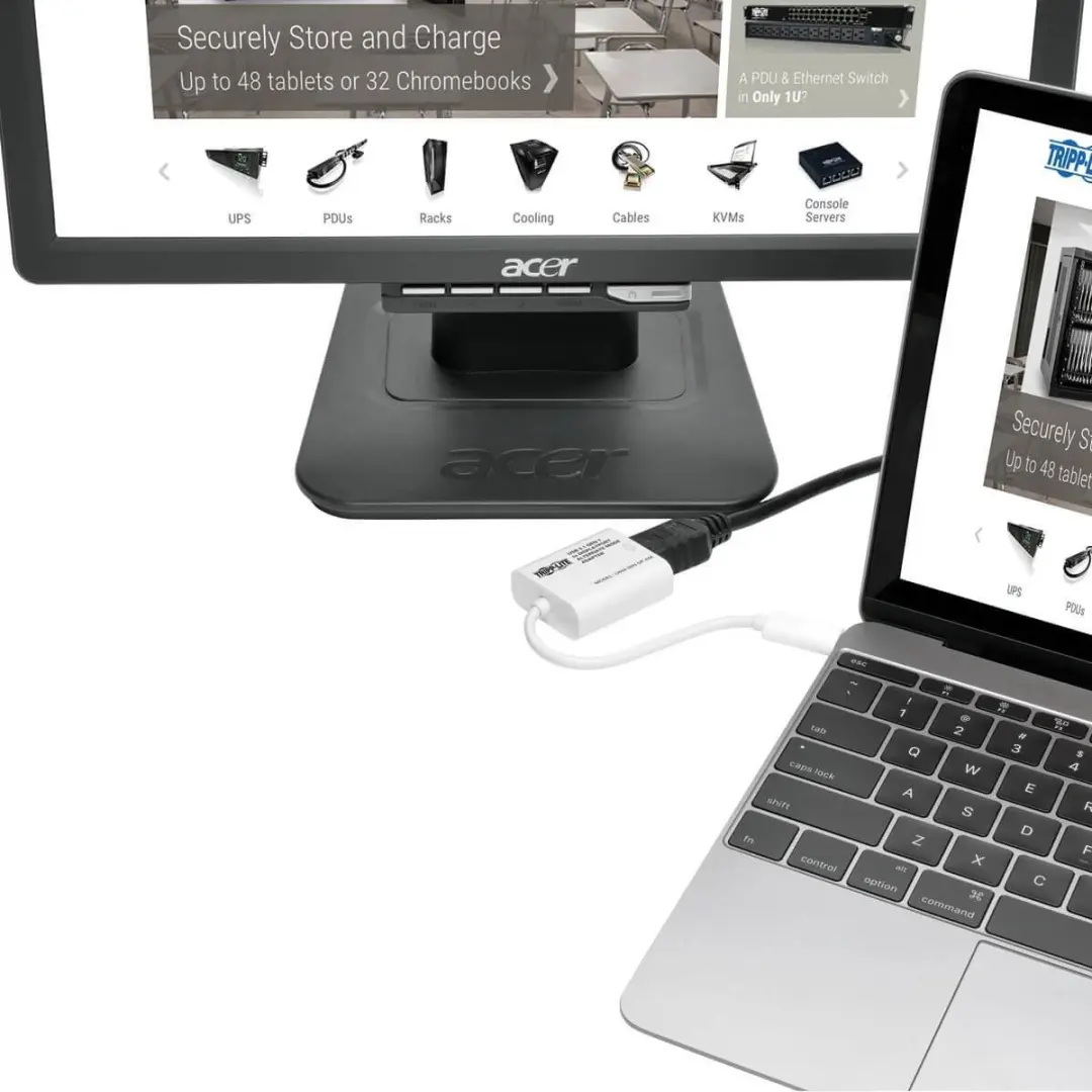 Tripp Lite U444-06N-DP-AM USB C naar DisplayPort Kabeltussenstuk - Wit