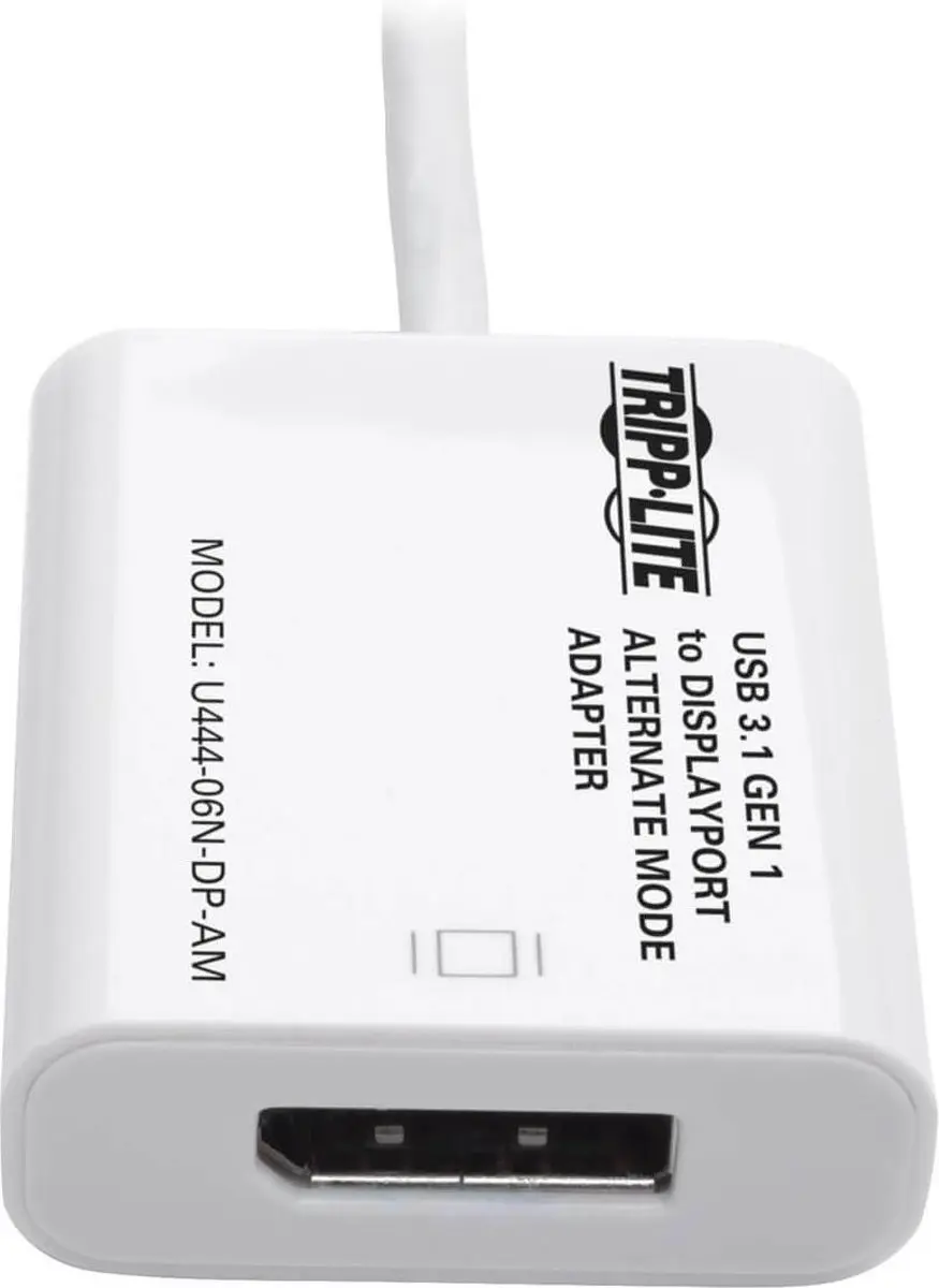 Tripp Lite U444-06N-DP-AM USB C naar DisplayPort Kabeltussenstuk - Wit