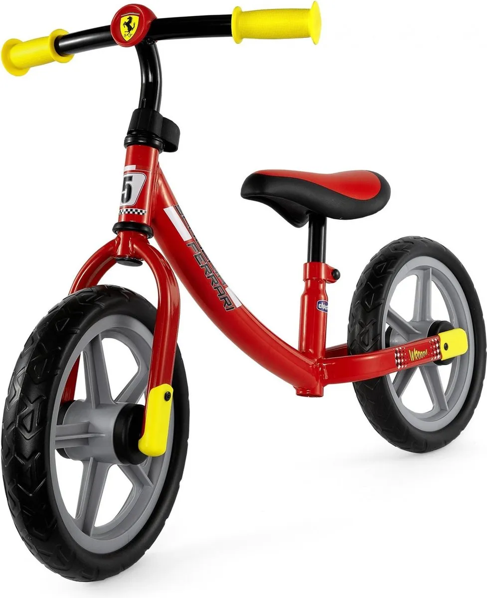 Chicco Ferrari Loopfiets 12 Inch - Rood - afbeelding 6 van 6