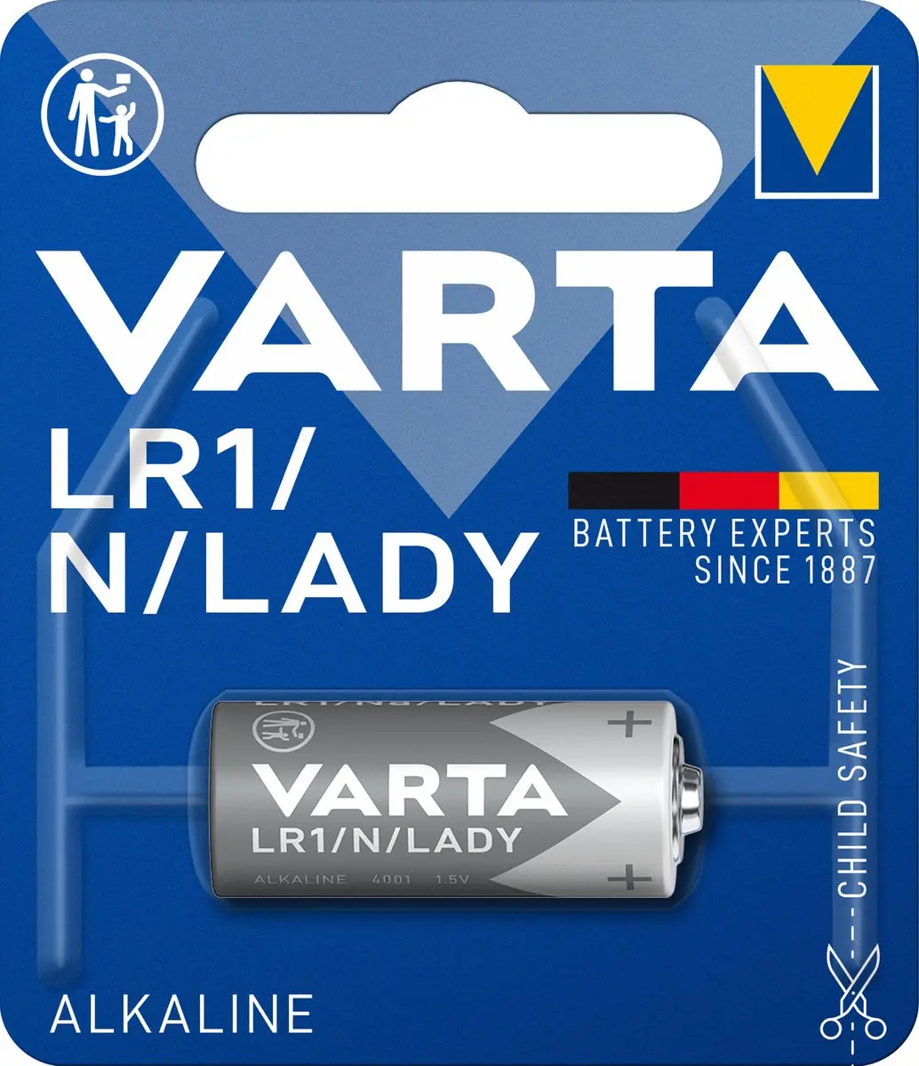 VARTA Longlife N LR1 Lady Alkaline Batterij 1,5V