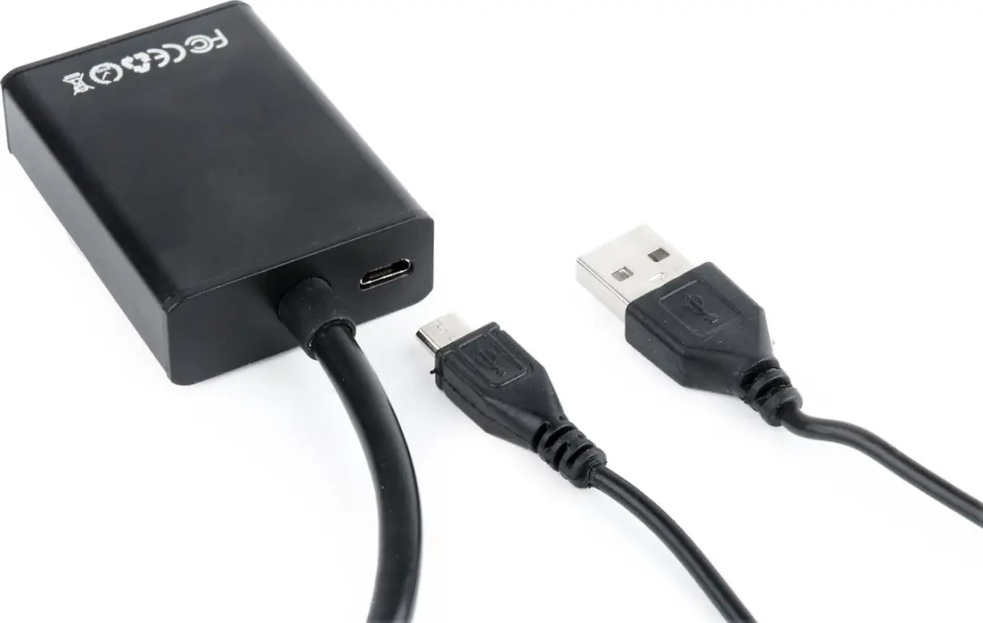 Cablexpert VGA naar HDMI Adapter 0,15m - Zwart