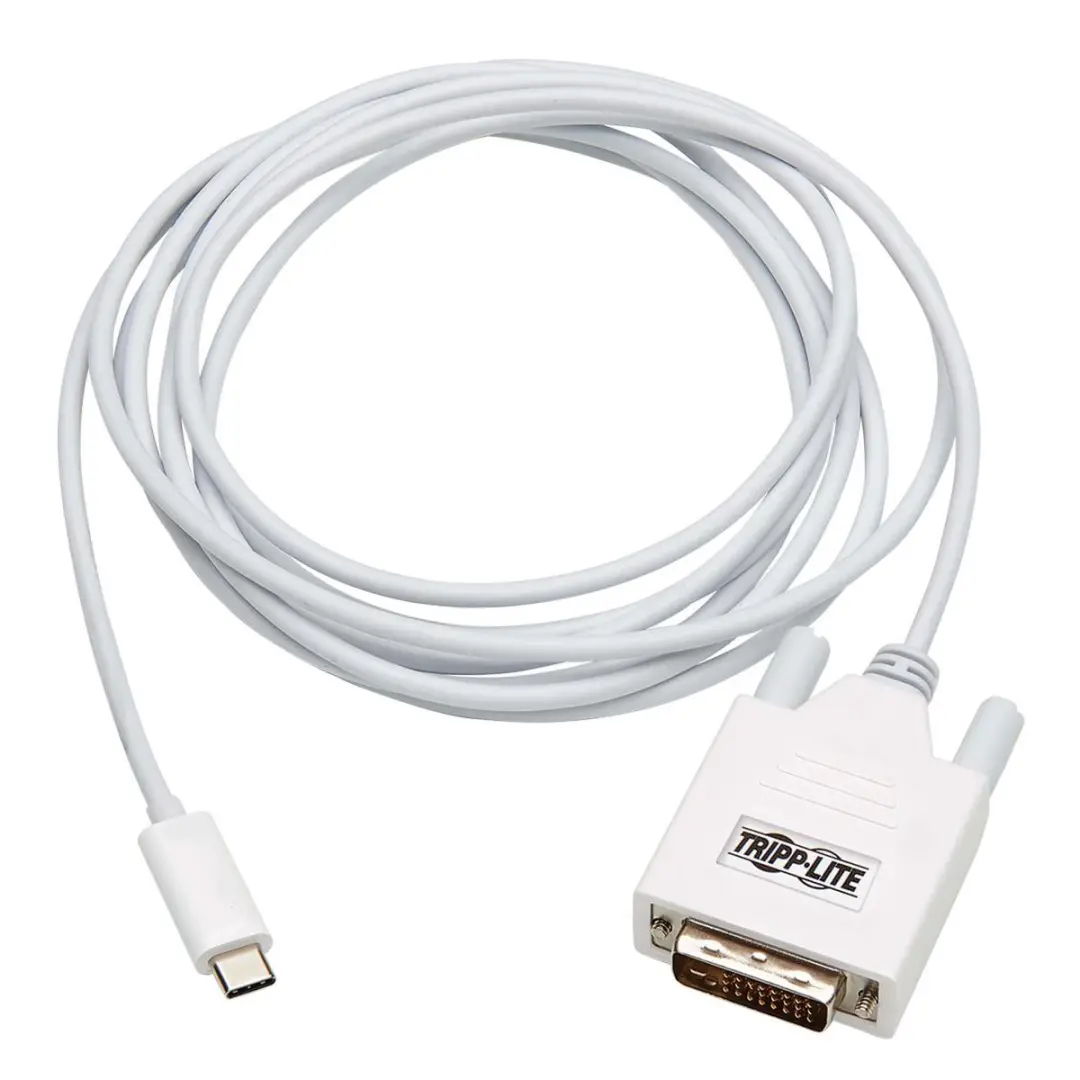 Tripp Lite U444-010-DE USB-C naar DVI Adapter - 1920x1200 - Wit