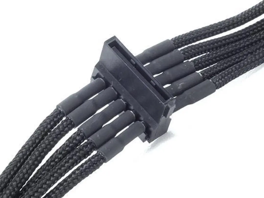 SilverStone PP06B-4SATA10 SATA-kabels - Zwart