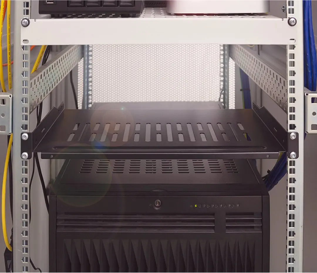 Onbekend 13SF1C35B Legbord 1U Serverkast 400mm - Zwart
