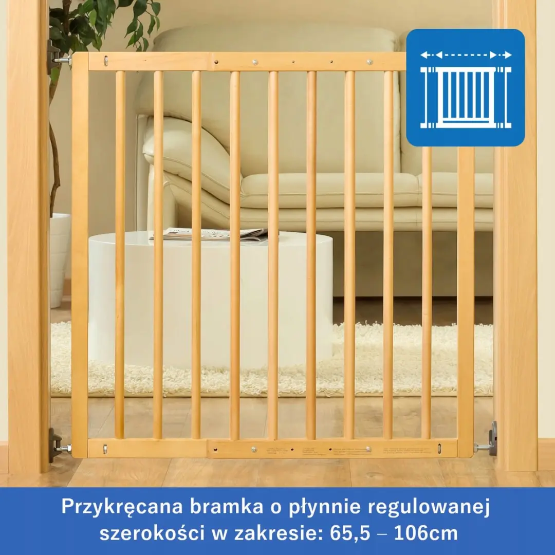 Reer Bevestigbare Deur- en Traphekje 65,5-106cm - Beige