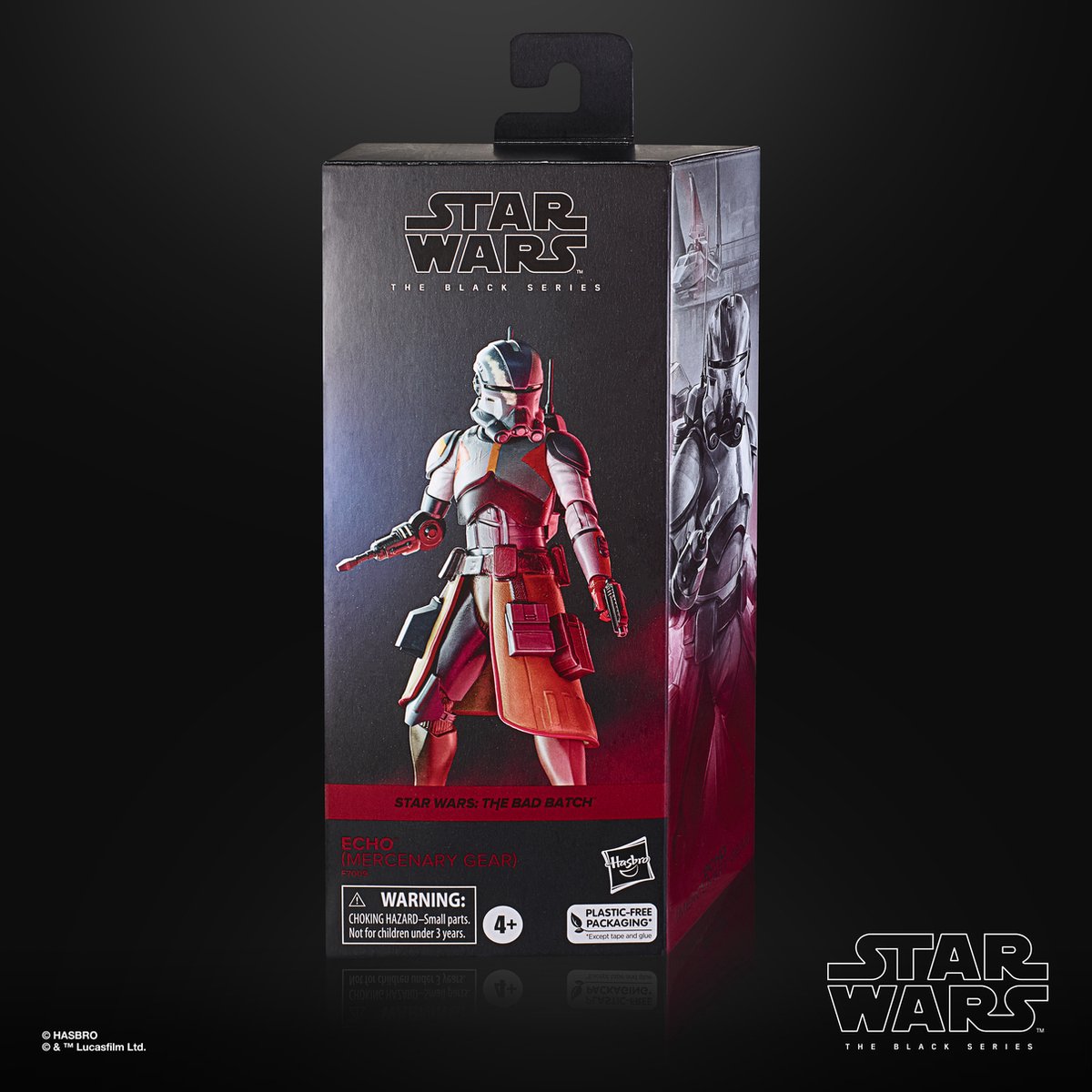 Hasbro Star Wars - The Bad Batch Black Series Echo (Mercenary Gear) 15 cm Actiefiguur - Multicolours