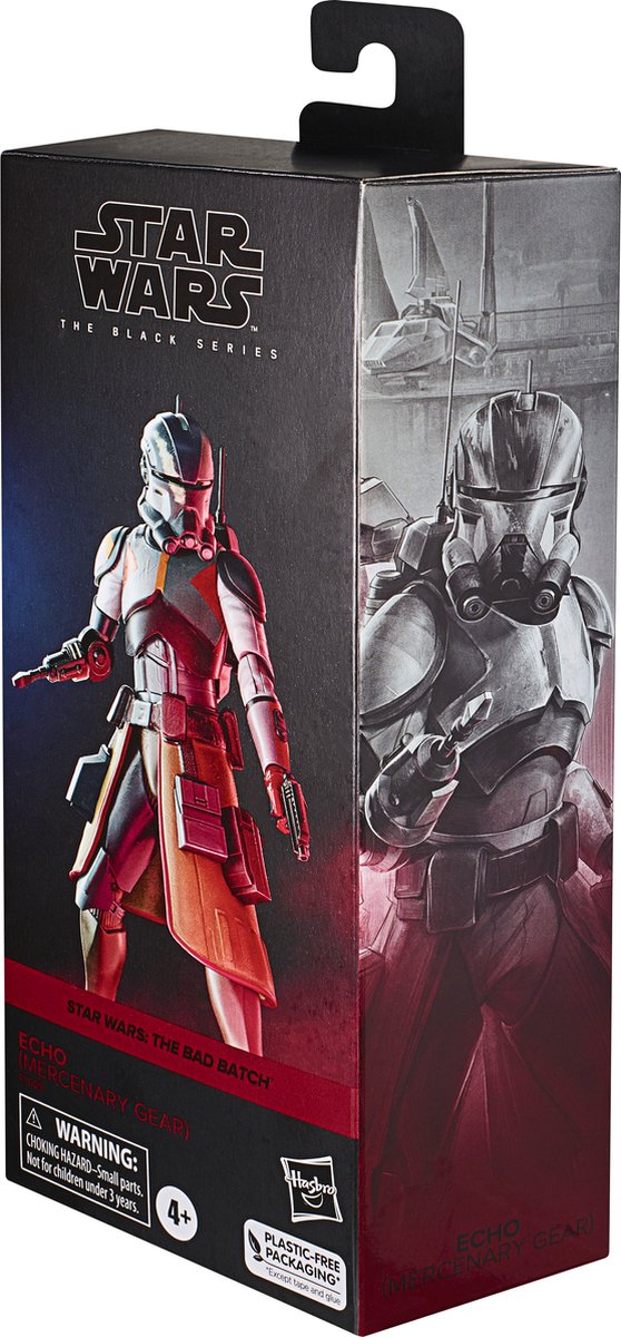 Hasbro Star Wars - The Bad Batch Black Series Echo (Mercenary Gear) 15 cm Actiefiguur - Multicolours