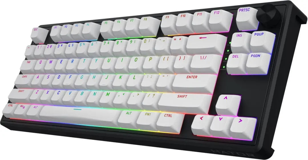 HATOR Skyfall 80 MAG ULTRA HTK1880 Gaming Toetsenbord - Amerikaans Engels - Zwart/Wit