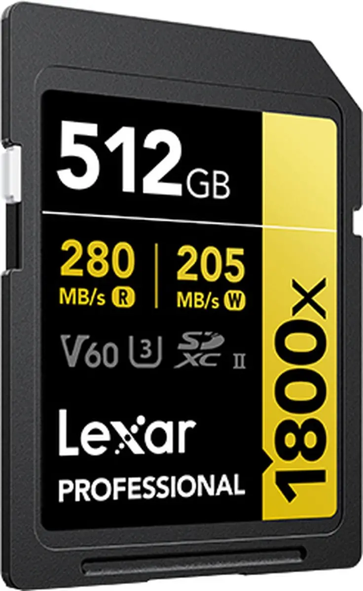 Lexar SD Pro Gold Series UHS-II 1800x 512GB - 270MB/s Lezen - afbeelding 6 van 6