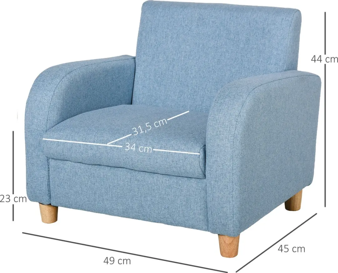 Homcom Kinderfauteuil 310-043 - Blauw