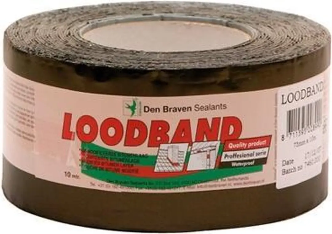 Den Braven Zwaluw Loodband 100mm x 10m - Zwart