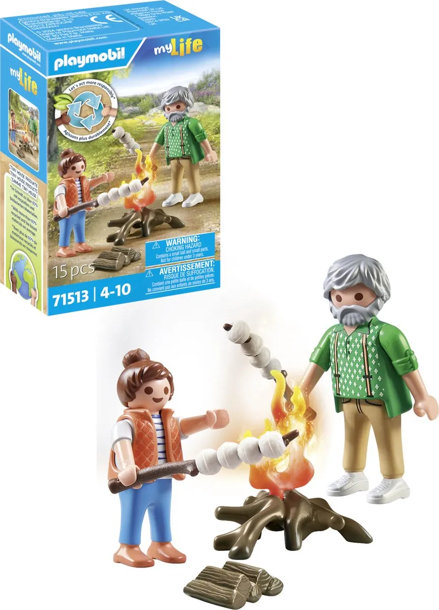 Playmobil My Life Kampvuur met marshmallows 71513