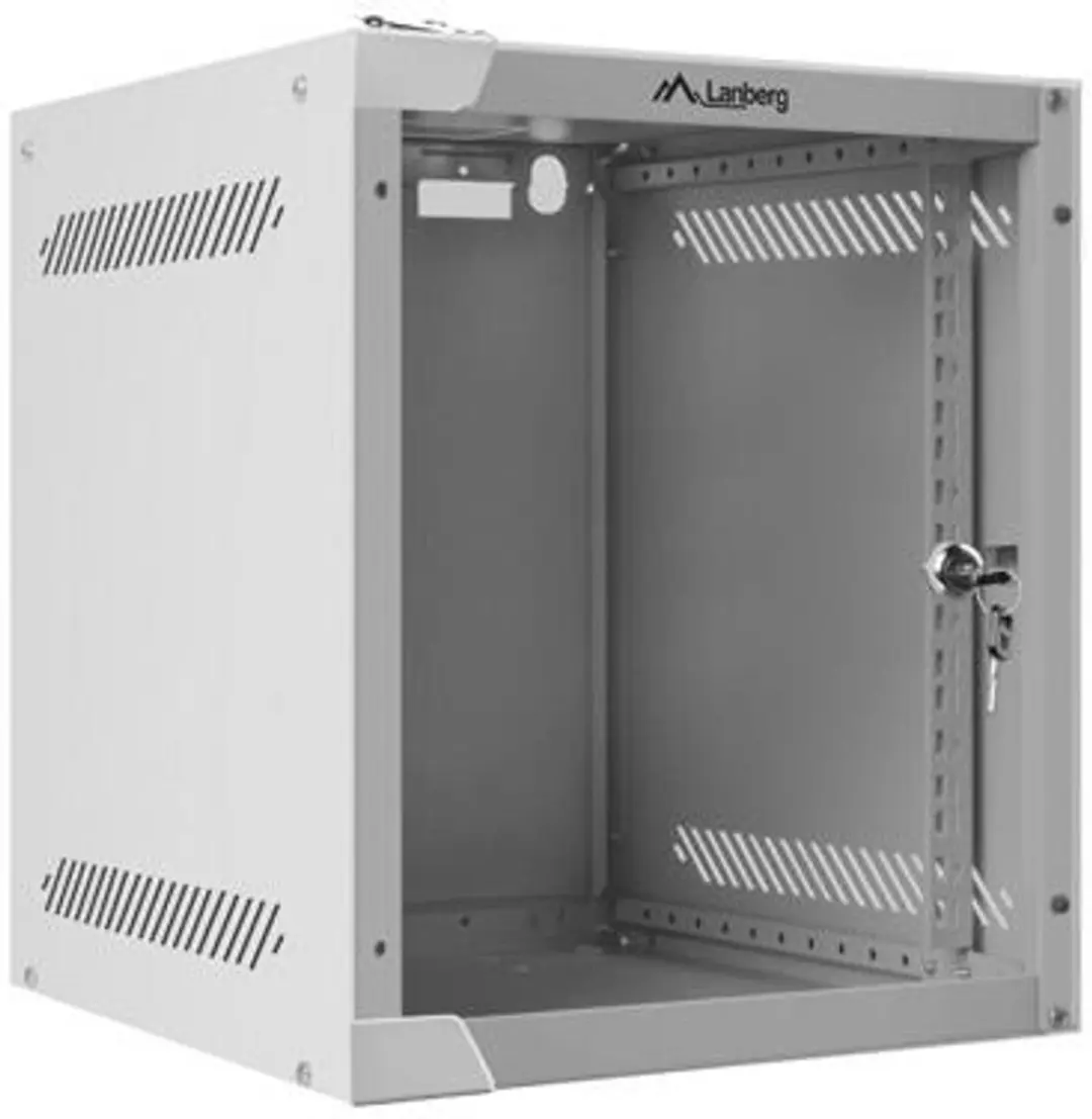Lanberg WF10-2306-10S Wandkast – 10 inch – 6U – Grijs - afbeelding 6 van 6