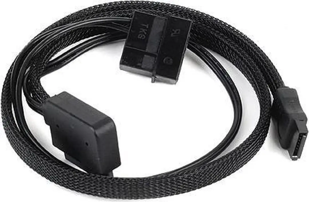 SilverStone Slim SATA 2-in-1 Datakabel + Stroomadapter