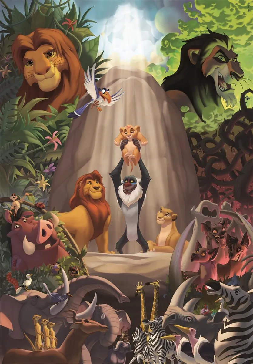 Clementoni The Lion King Puzzel 1000 Stuks - Multikleur