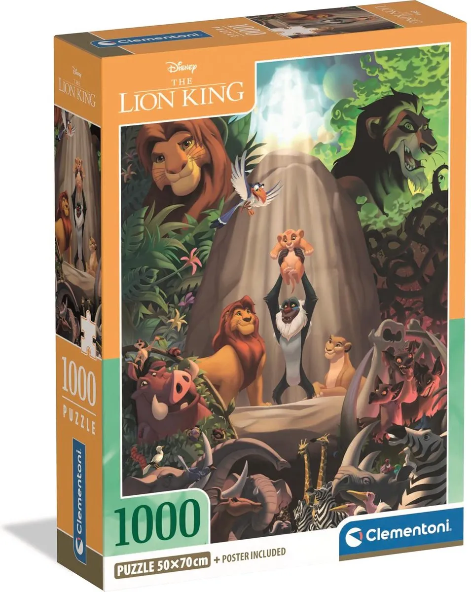 Clementoni The Lion King Puzzel 1000 Stuks