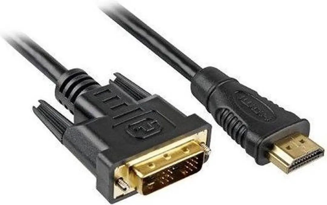 Sharkoon HDMI naar DVI-D Kabel 2m - Zwart