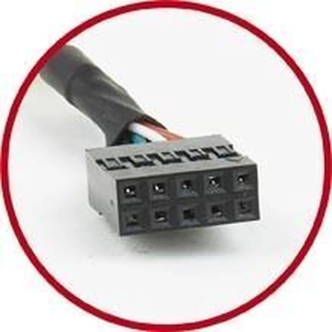 Cablexpert CCUSBRECEPTACLE Pin Header Bracket USB2.0 - 2x USB-A - 0,25m