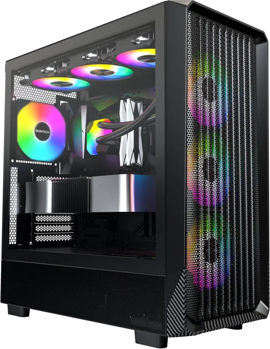 Montech X5 Midi Tower - Zwart