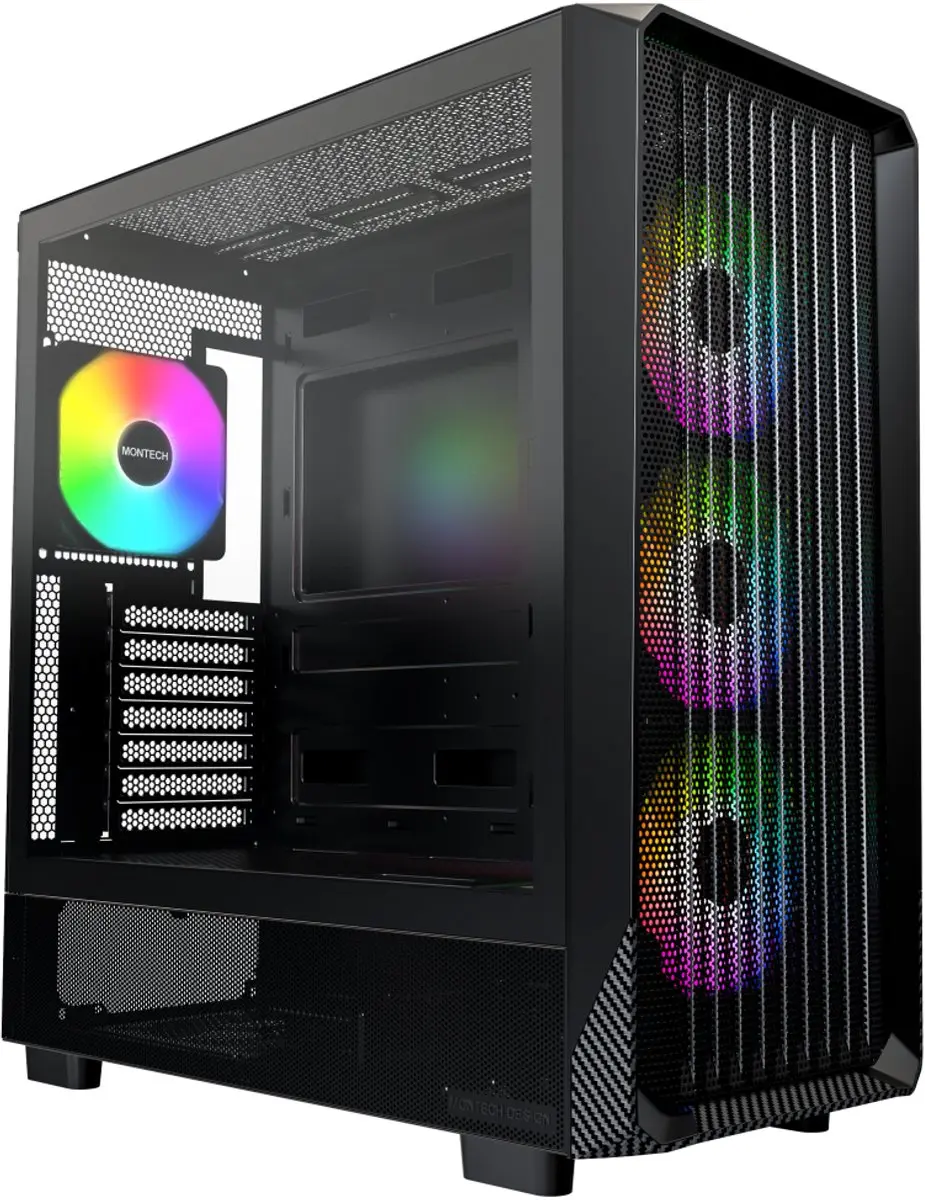 Montech X5 Midi Tower - Zwart
